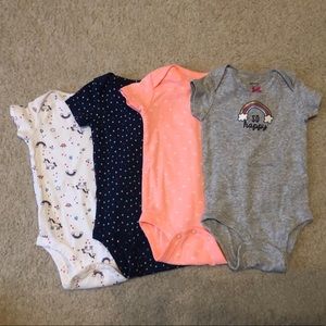 Four pack bodysuits